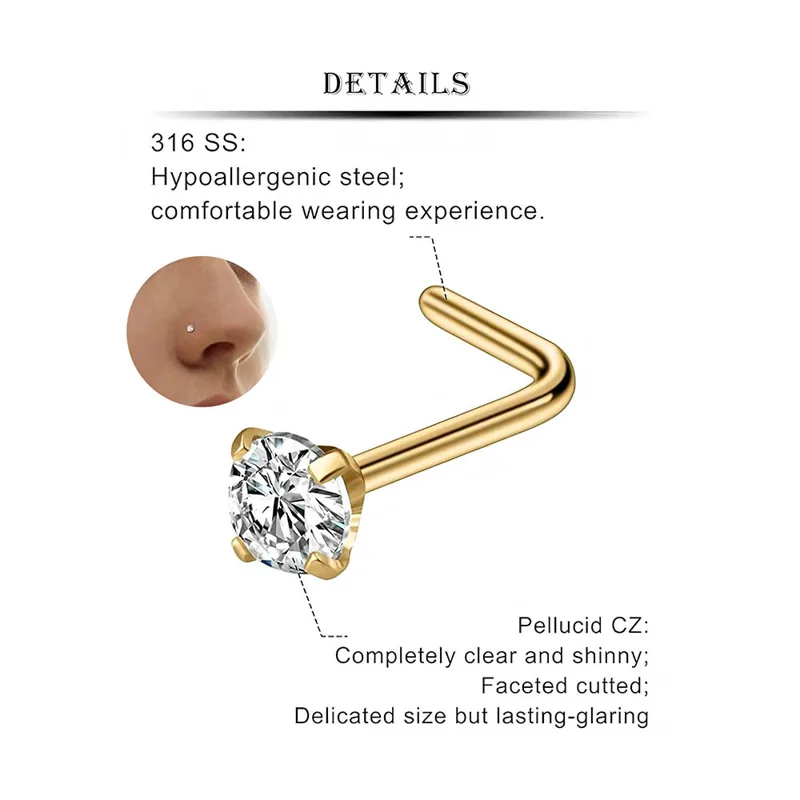 12-Piece Full Set 316L Hypoall - Body Jewelry Hypoallergenic recension och pris
