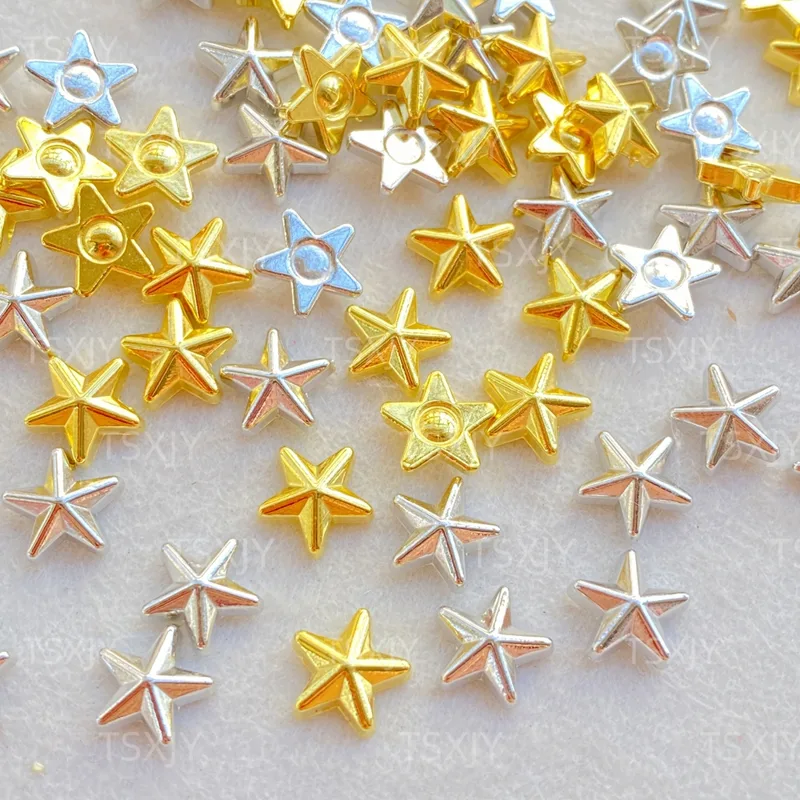 50pcs New Cute  Resin Mini Gol - Star Flat Back recension och pris